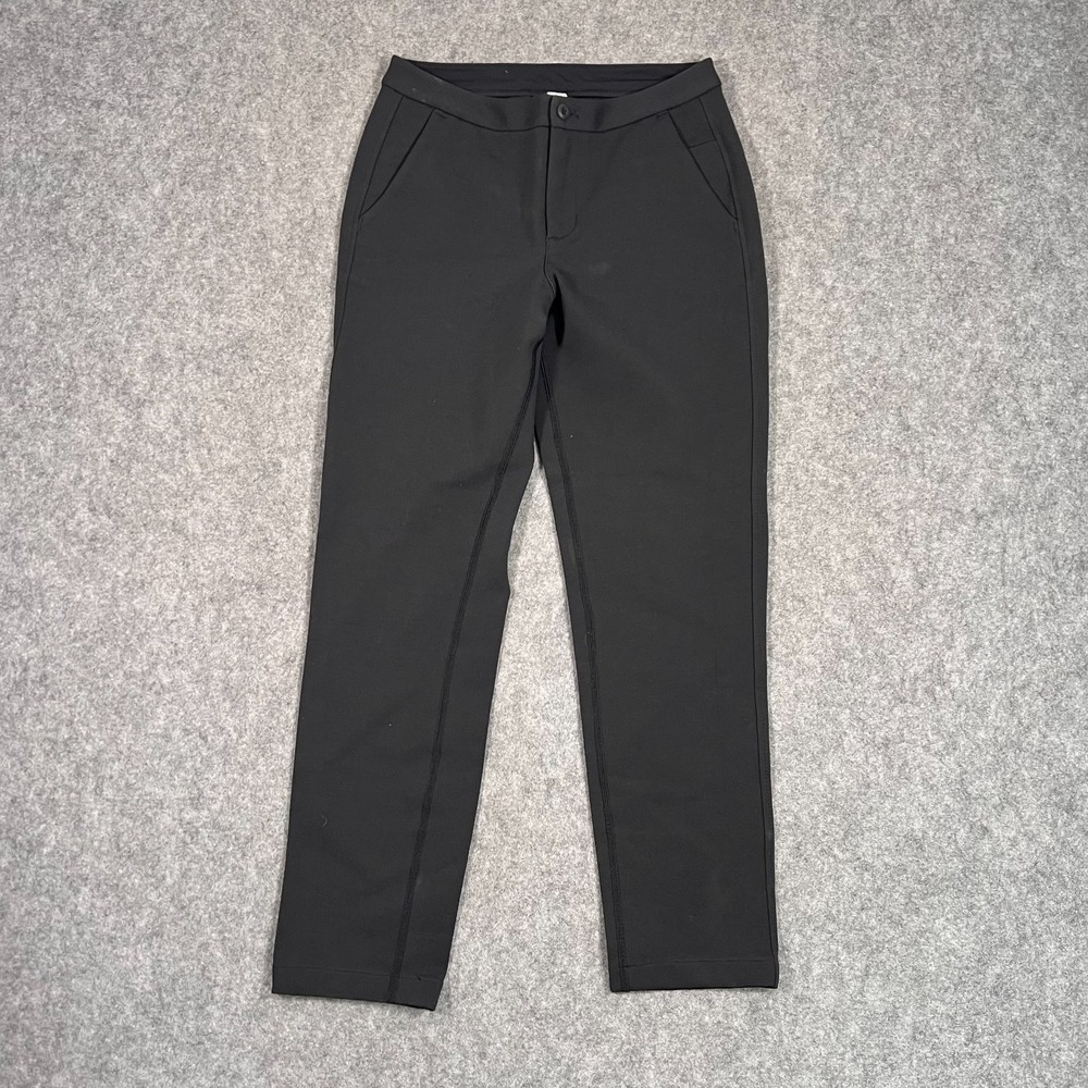 Lululemon Athletica Black Ponte Knit City Trek Trousers Pants Women's Size 2